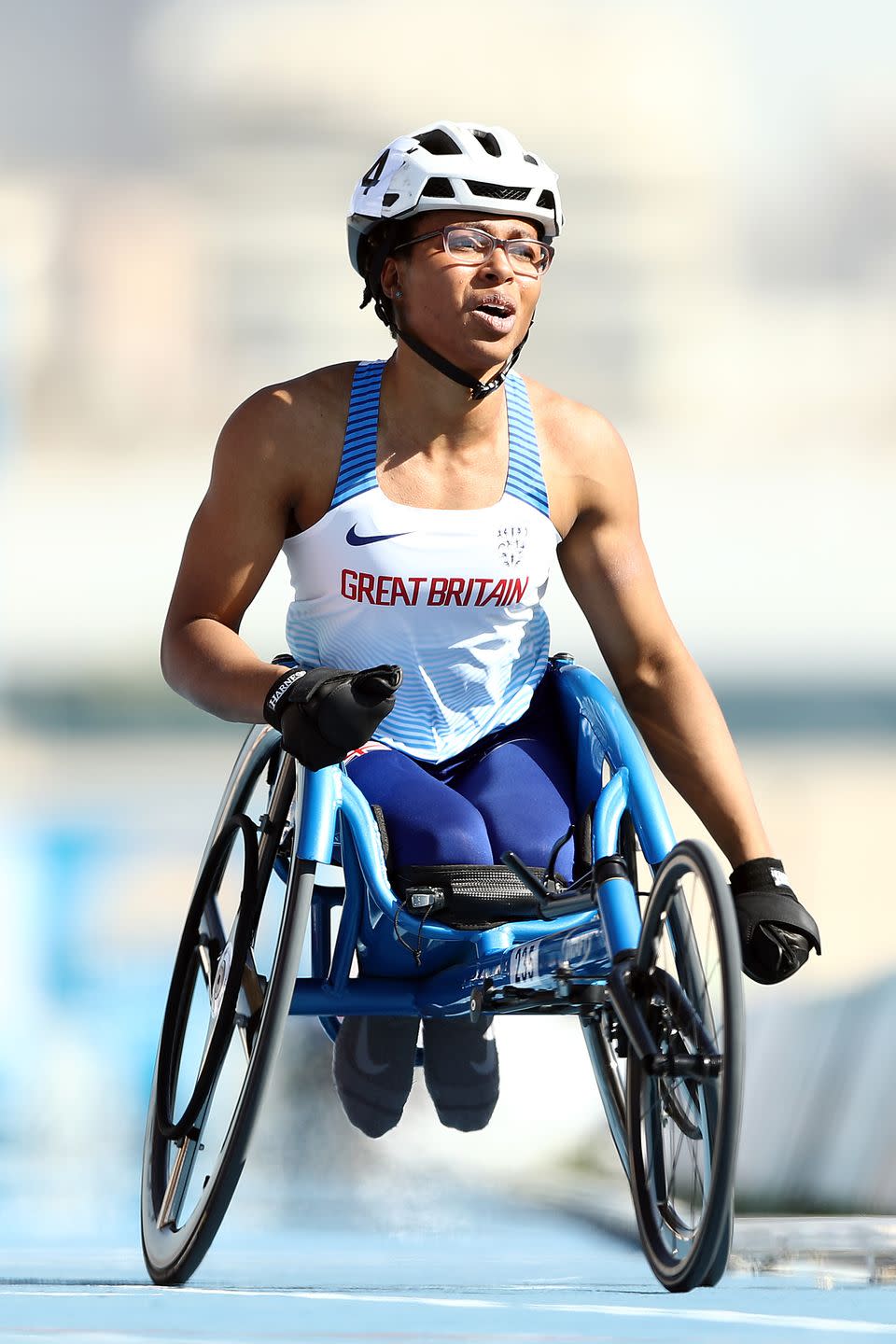 <p>Winner of the BBC Young Sports Personality of the Year award in 2018, Adenegan is a British wheelchair athlete, competing at the 2016 Summer Paralympics, aged just 15, winning one silver and two bronze medals. Carrying on her successful streak, she set a new world record in 2018, sprinting to victory in the T34 100m at the London Müller Anniversary Games. </p>