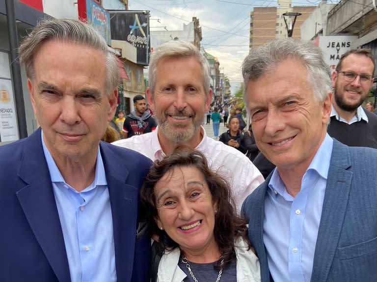 Pichetto, Frigerio y Macri, en Paraná