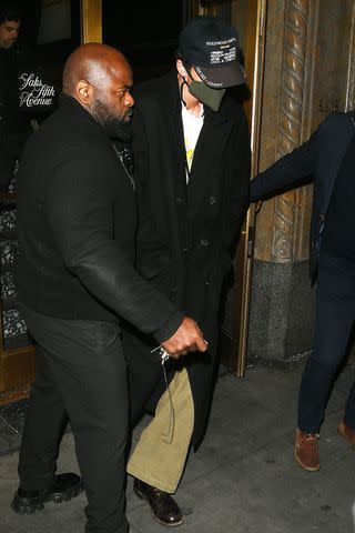 <p>JosiahW / BACKGRID</p> Jacob Elordi exits the 'SNL' afterparty on Jan. 20 in New York City.