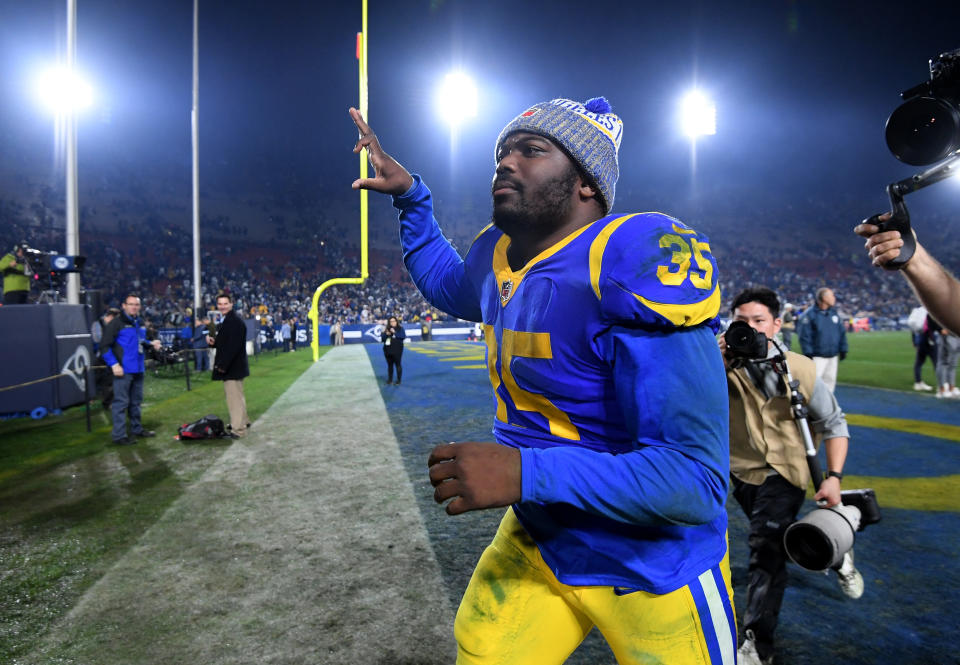 C.J. Anderson was candid about his weight gain but wants to remind you how good he was against the Cowboys. (Getty)