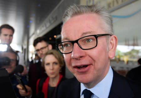 FILE PHOTO - Gove, leadership candidate for Britain's Conservative Prime Minister, attends a hustings event in London