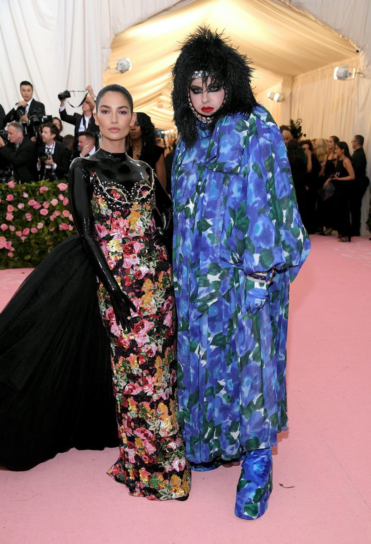 Lily Aldridge and Richard Quinn attend The 2019 Met Gala Celebrating Camp: Notes on Fashion at Metropolitan Museum of Art on May 06, 2019 in New York City.