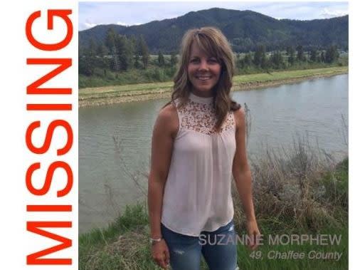 A poster offering $200,000 for the return of Suzanne Morphew, 49, of Colorado: Chafee County Sheriffs Office