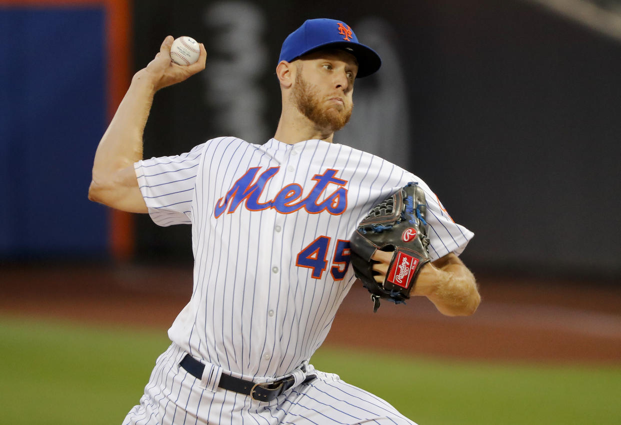 New York Mets’ Zack Wheeler is starting to look more interesting for fantasy purposes (AP Photo).