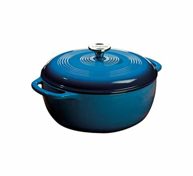 Lodge 6qt Cast Iron Enamel Dutch Oven Blue : Target