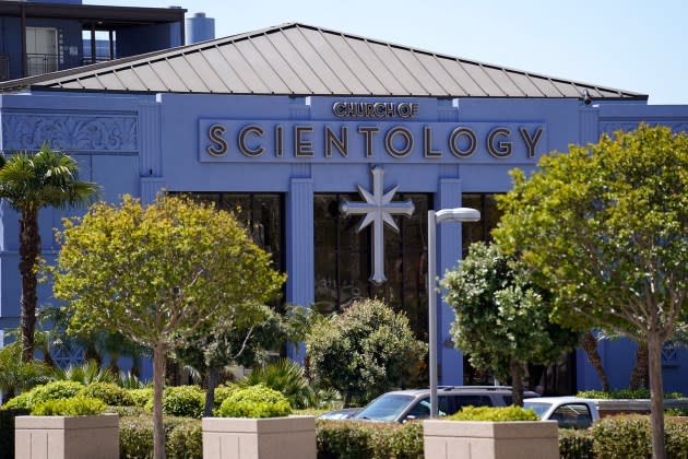 The Church of Scientology of Los Angeles is pictured, Friday, April 21, 2023, on Sunset Blvd. in Los Angeles. - Credit: Chris Pizzello/AP