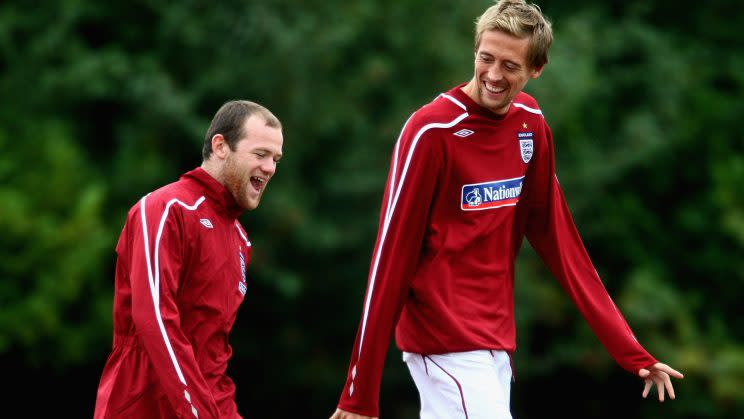 Wayne Rooney und Peter Crouch