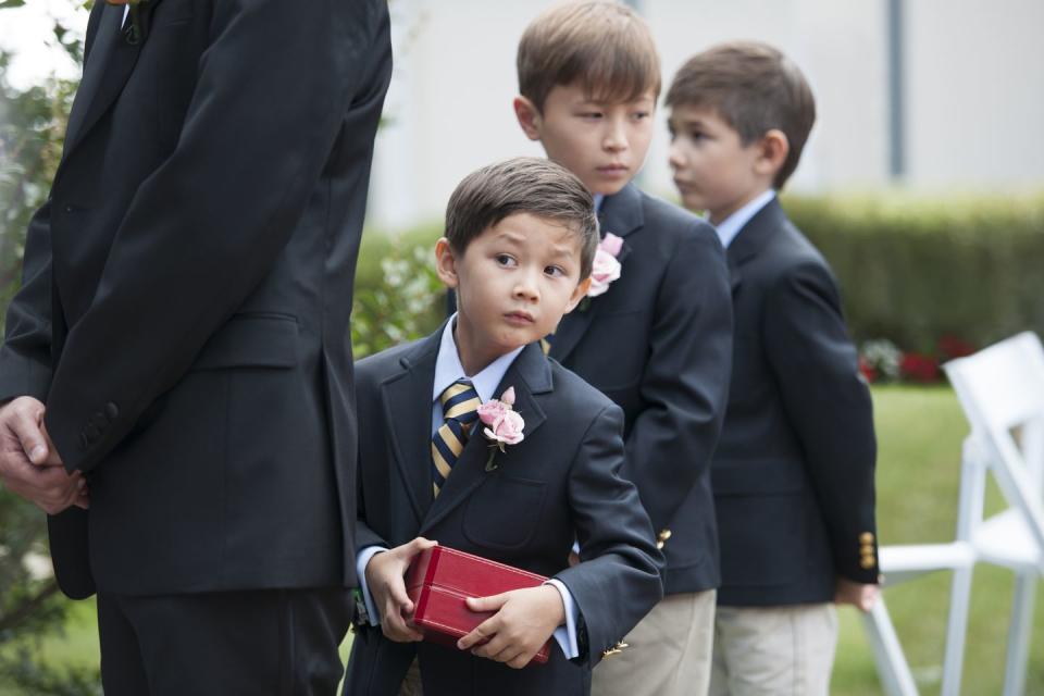 You distract the flower girls and ring bearers.