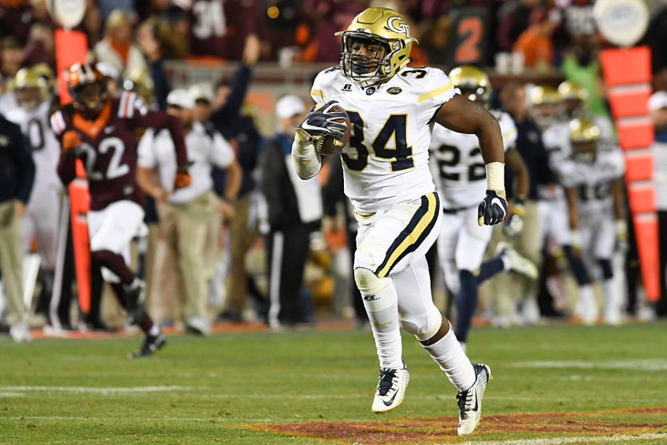 Marcus Marshall has led Georgia Tech in rushing each of the last two seasons. (Getty)