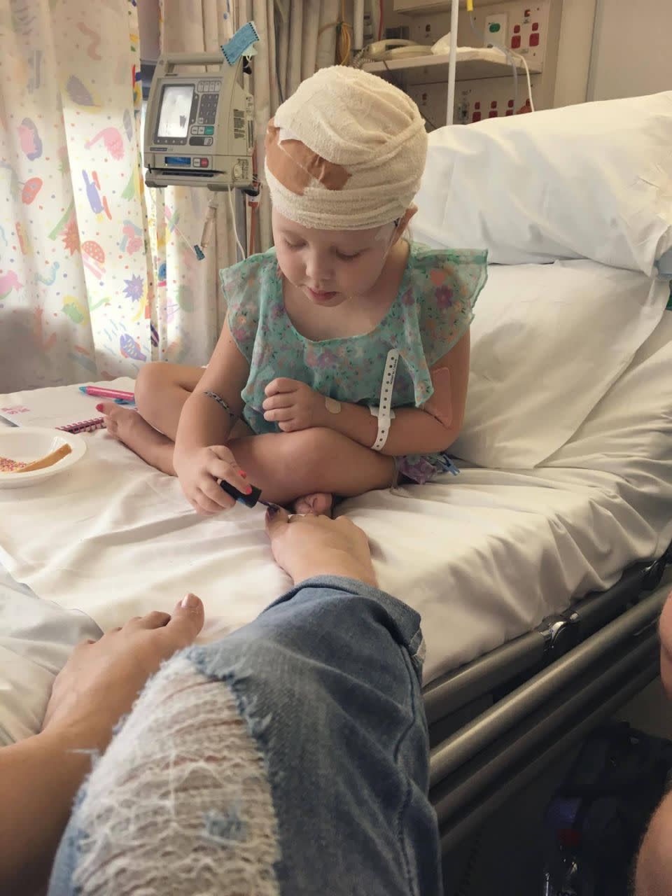 Evie suffered two relapsed before having almost a year of clear scans. Photo: Supplied