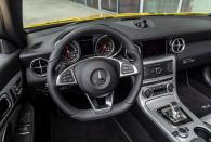 <p>Other than the color, the SLC Final Editions also feature black and chrome trim bits on the outside, five-spoke 18-inch AMG wheels, a black and silver leather interior with carbon-fiber finishes, and Final Edition badges on the fenders and the floor mats.</p>