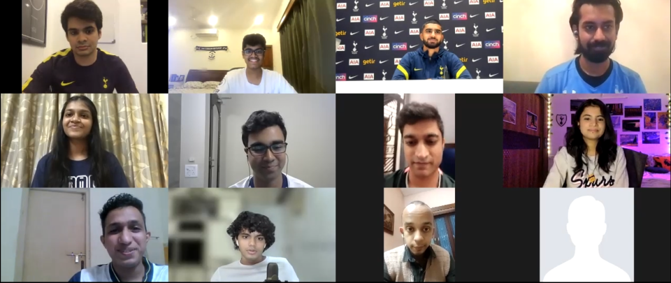 Dilan Markanday chatted with members of some of Tottenham's Indian supporters groups 