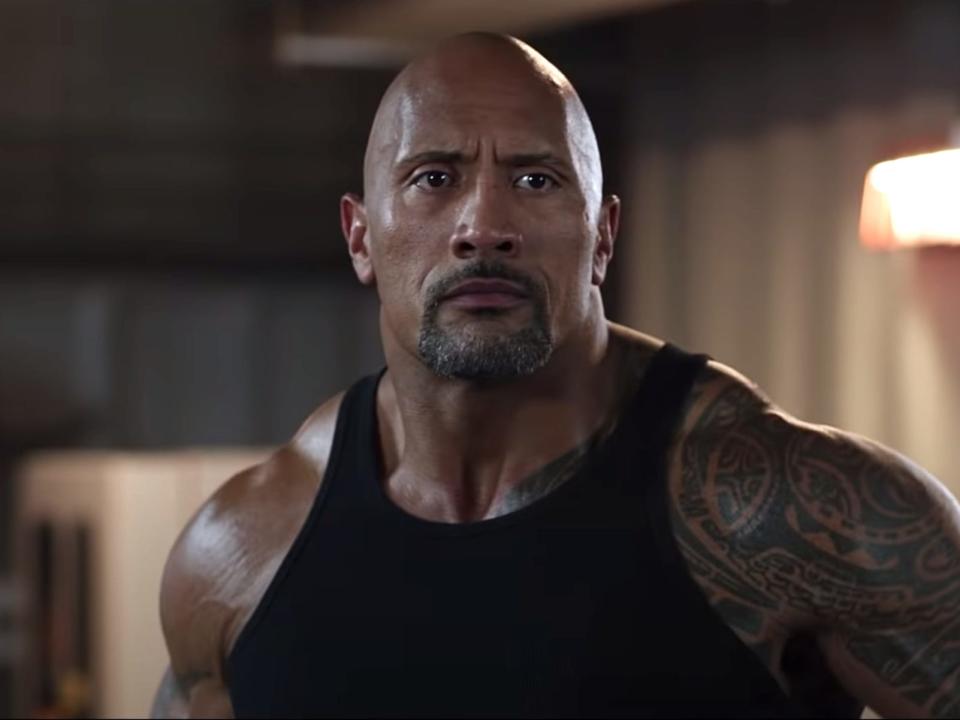 Dwayne Johnson as Luke Hobbs in "The Fate of the Furious."