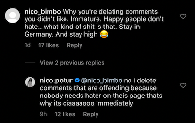 Nicole Poturalski Instagram comments