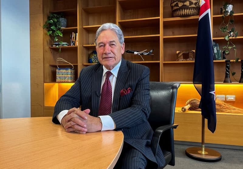 FILE PHOTO: New Zealand's Foreign Minister Winston Peters poses for a picture in Wellington