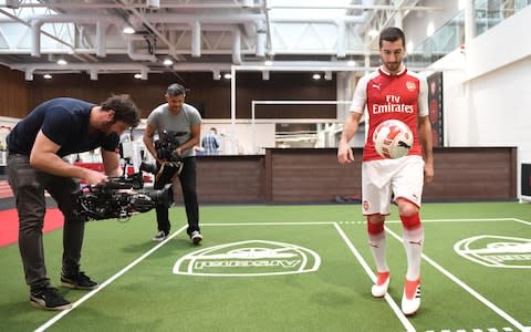 Arsenal Unveil New Signing Henrikh Mkhitaryan at London Colney - Credit: Stuart MacFarlane/Arsenal FC via Getty Images