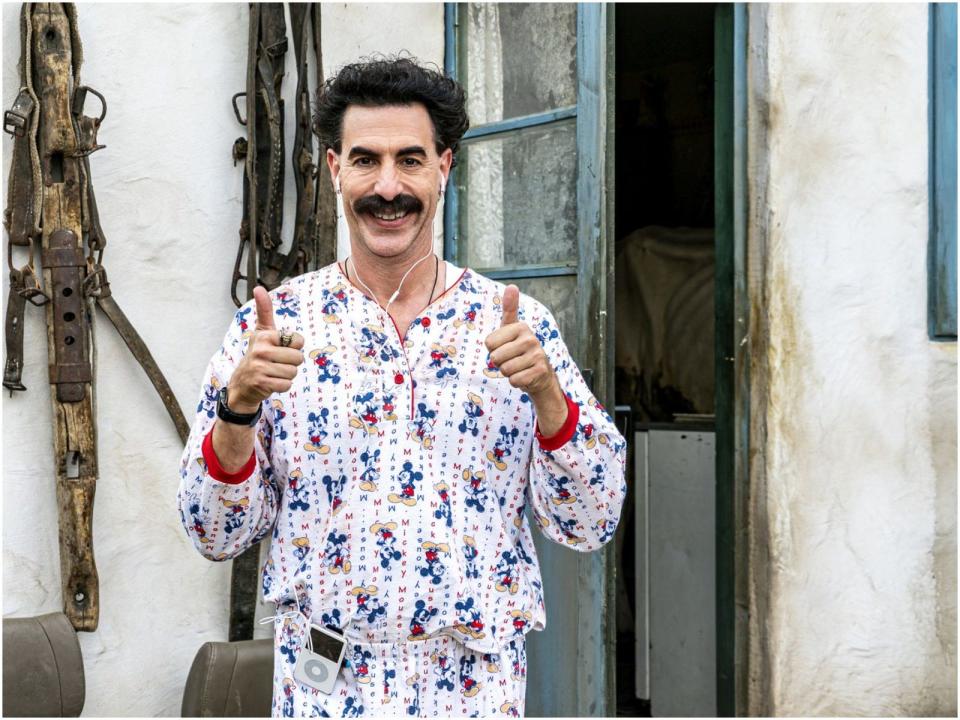 Borat Mickey Mouse pyjamas
