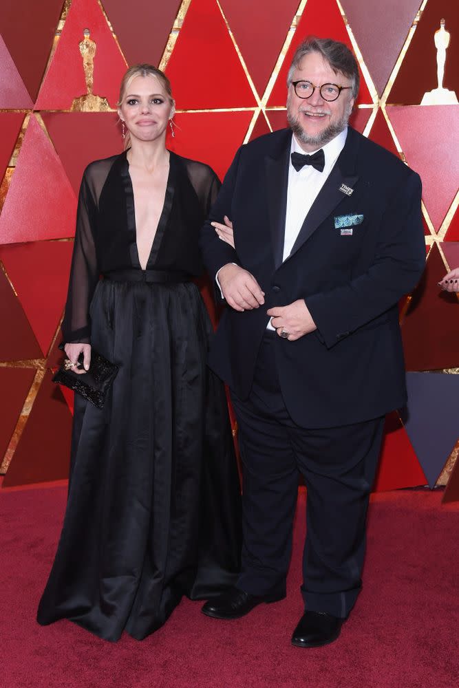 Kim Morgan (left) Guillermo del Toro