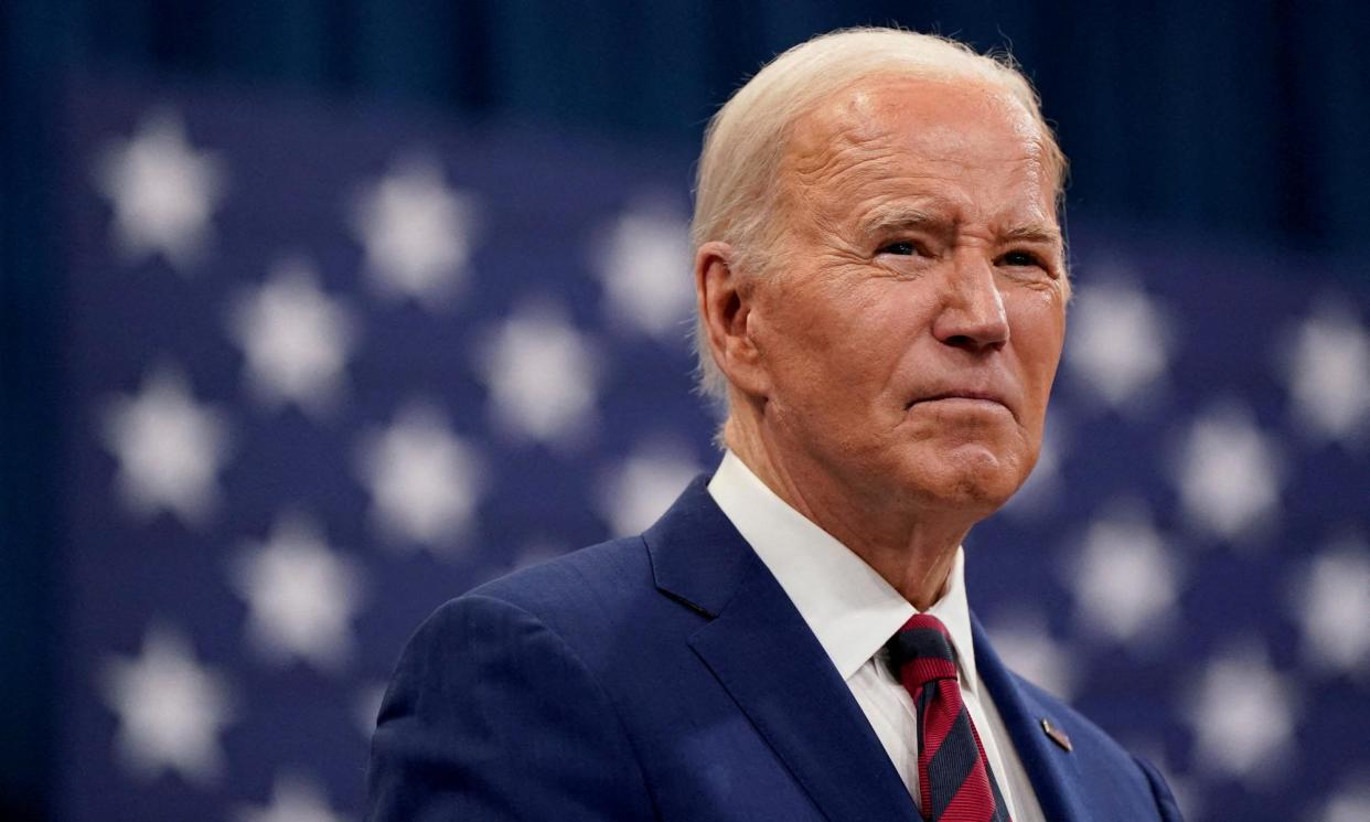 <span>Joe Biden in Raleigh, North Carolina, on 26 March.</span><span>Photograph: Elizabeth Frantz/Reuters</span>