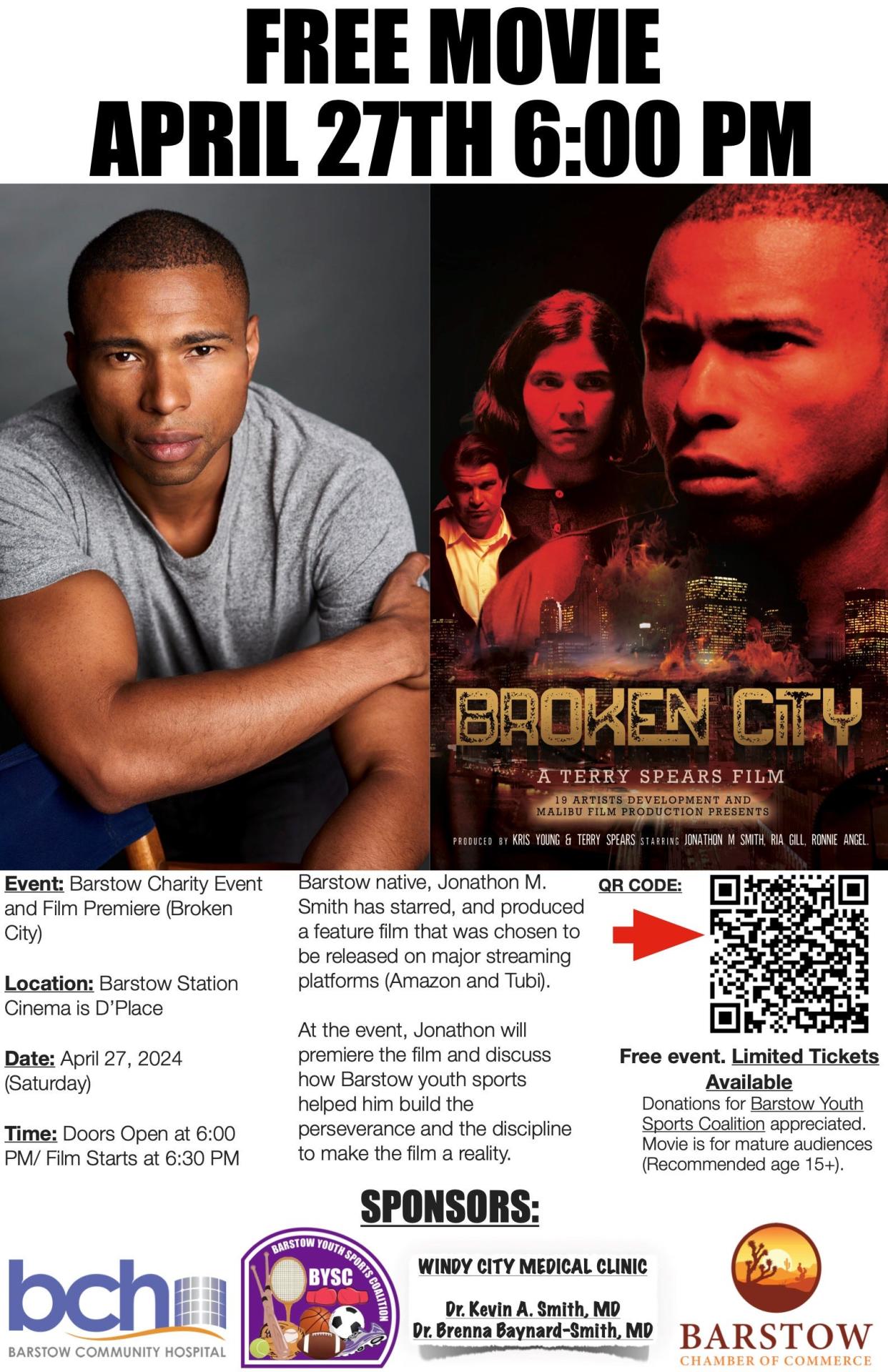 Broken City movie flier- Jonathon Smith