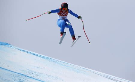 Alpine Skiing - Pyeongchang 2018 Winter Olympics - Women's Downhill - Jeongseon Alpine Centre - Pyeongchang, South Korea - February 21, 2018 - Sofia Goggia of Italy competes. REUTERS/Stefano Rellandini