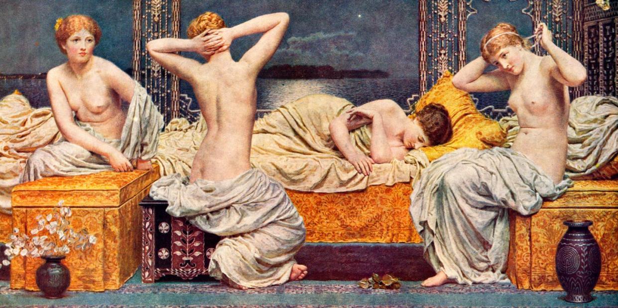 a summer night 1890 by albert joseph moore