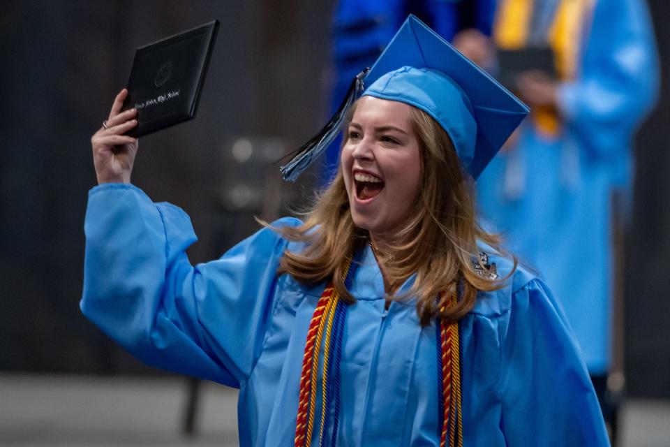 Ponte Vedra High School hosted its commencement program for the Class of 2022 at the UNF Arena on May 28, 2022.
Photo made May 28, 2022,
[Fran Ruchalski for the St. Augustine Record]