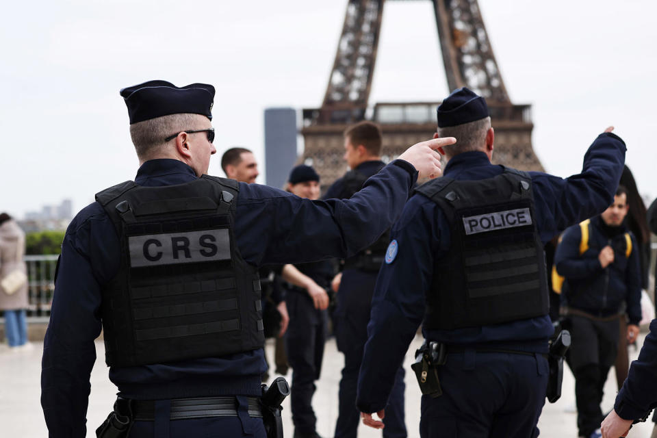 The French government decided on Sunday to raise the national security alert system to its highest level to deal with the potential threat the country is facing after Friday's deadly terrorist attack in Russia's capital Moscow. (Gao Jing / Xinhua News Agency via Getty Ima)