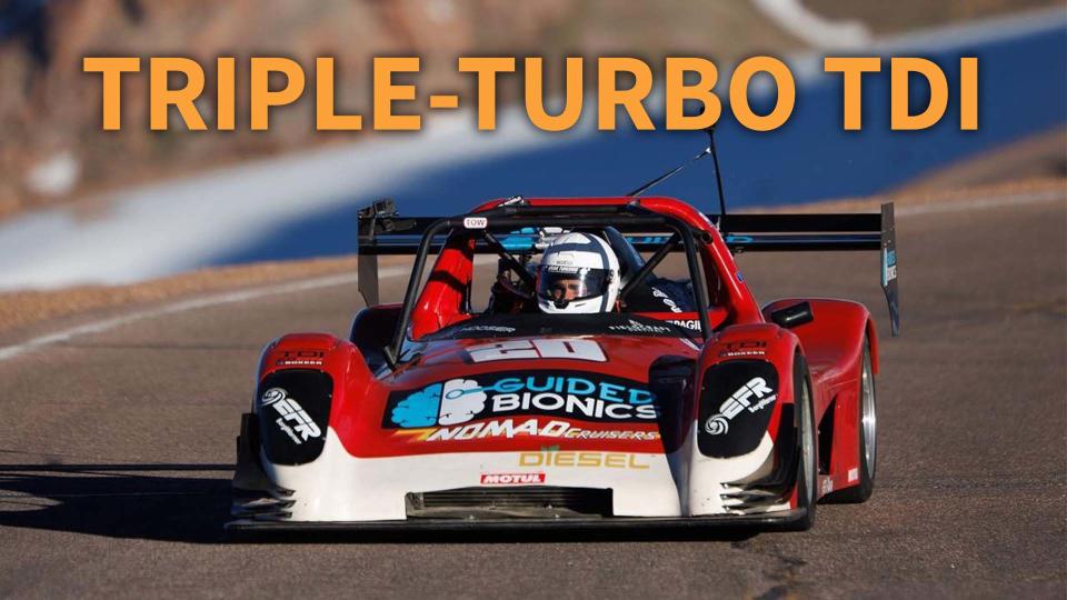 New Pikes Peak Diesel Record-Holder Uses Outrageous Tri-Turbo VW Four-Cylinder photo