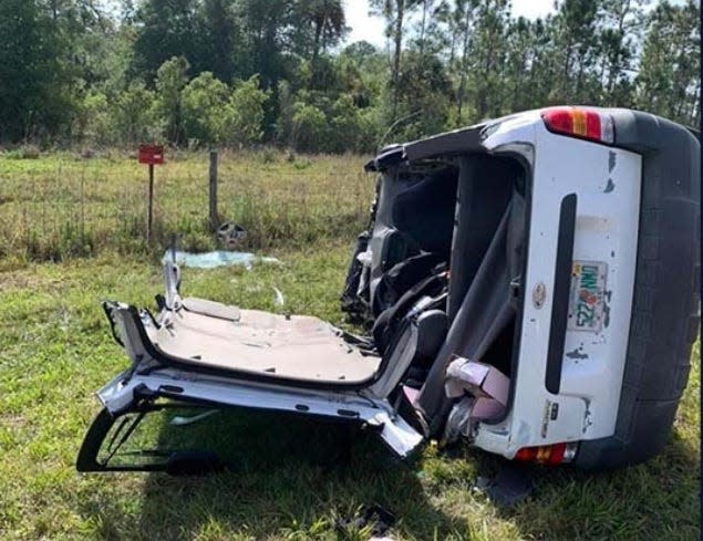 A Fort Myers woman was one of two people seriously injured and a LaBelle woman suffered critical injuries Saturday on State Road 31 near Bermont Road. Five other people in the two vehicles suffered minor injuries and one person was not hurt.