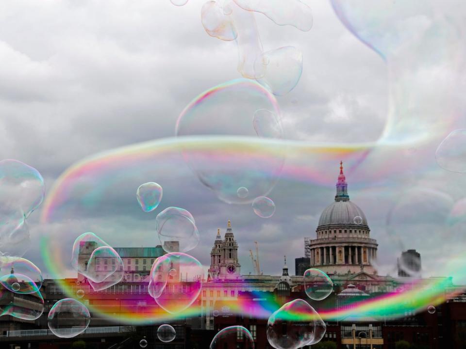 Soap Bubbles St Paul's Cathedral London