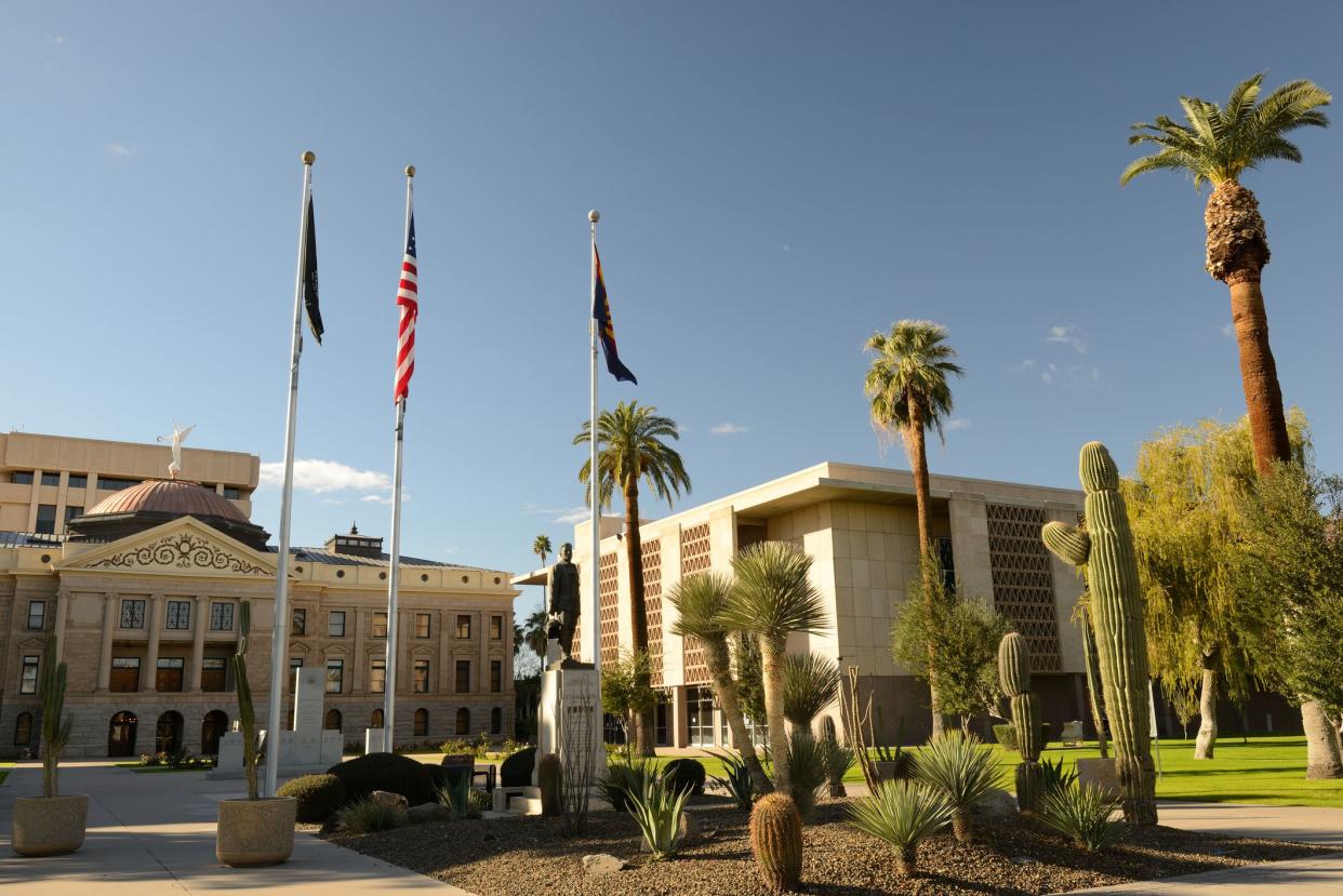 Arizona State Capitol and House of Representatives buildings in Phoenix, Arizona, USA
