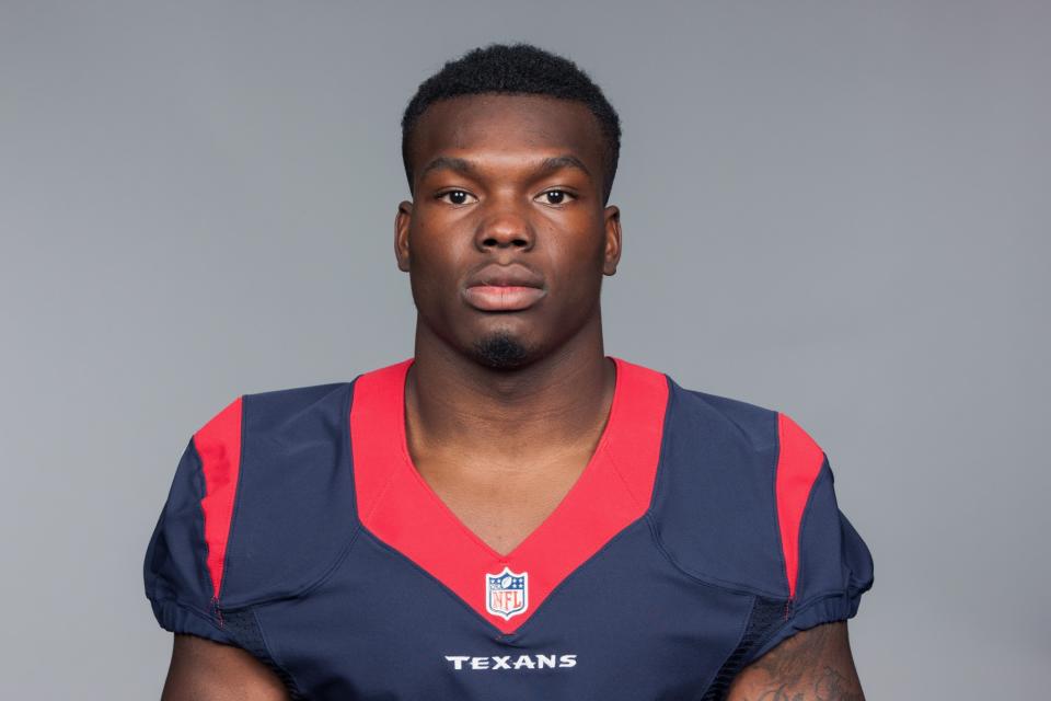 The Houston Texans released wide receiver Keith Mumphery after it was discovered he was expelled from Michigan State following a sexual misconduct report. (AP)