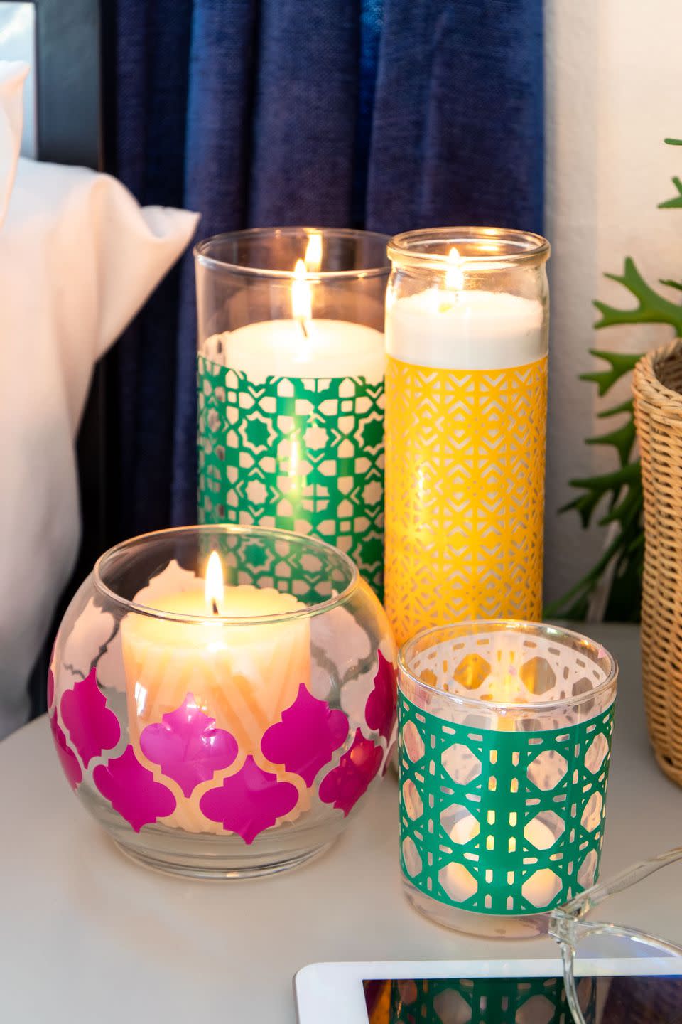 38) Boho Candleholders