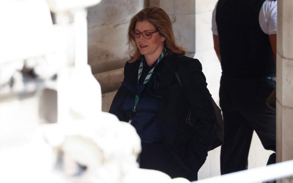 Penny Mordaunt pictured in Parliament yesterday - Henry Nicholls/Reuters