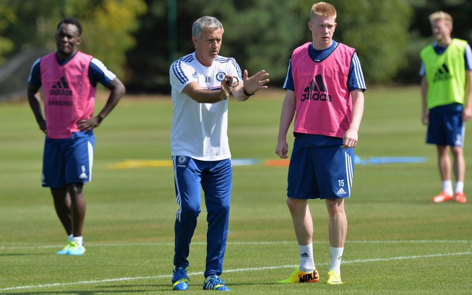 Kevin De Bruyne and Jose Mourinho