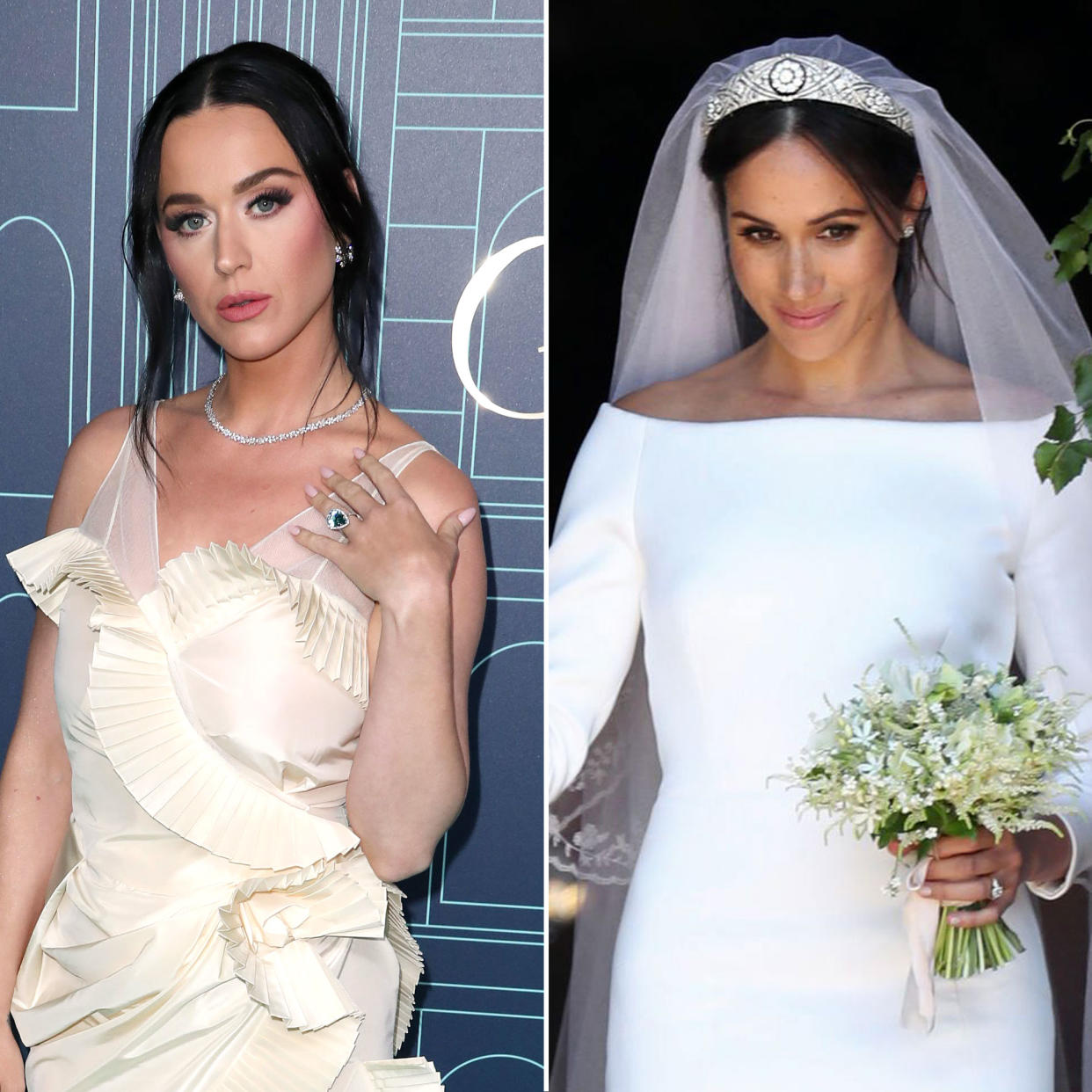 Katy Perry Comments About Meghan Markle Wedding Dress Resurface