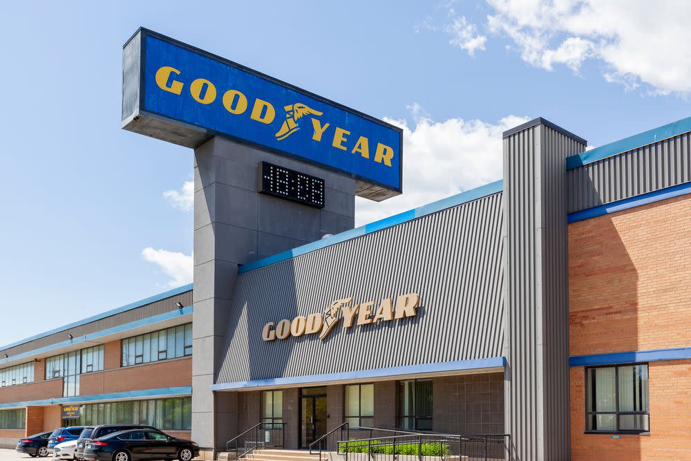 A Goodyear office is pictured in 2020.