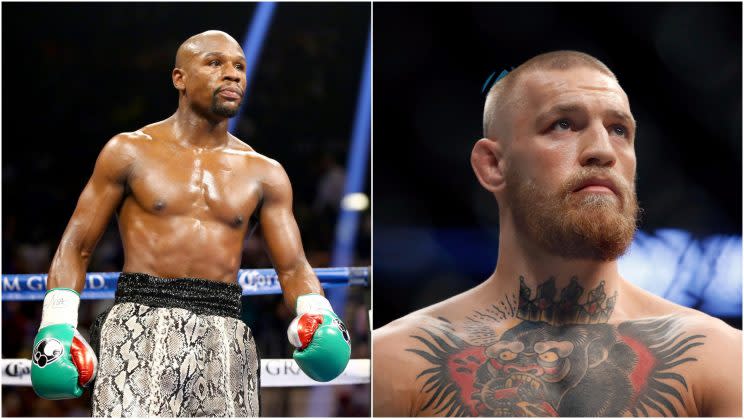 El tan comentado choque entre Floyd Mayweather, Jr. y Conor McGregor podría celebrarse finalmente en junio próximo. Foto: Yahoo Magazines PYC