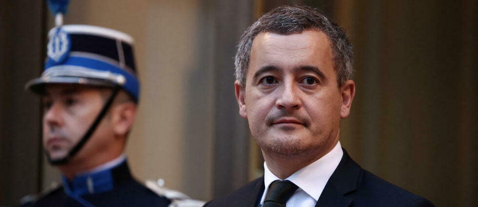 Le ministre de l'Intérieur, Gérald Darmanin, porte le projet de loi immigration devant le gouvernement mercredi 1er février.  - Credit:THOMAS SAMSON / POOL / AFP