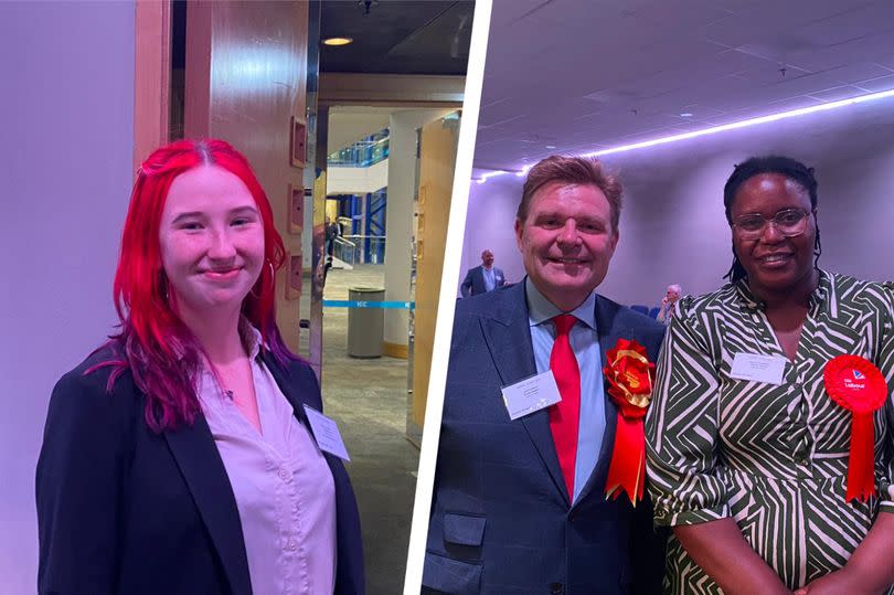 Reform candidate for Selly Oak Erin Crawford/Cllr John Cotton, leader of Labour-run Birmingham City Council and Sharon Thompson, deputy leader