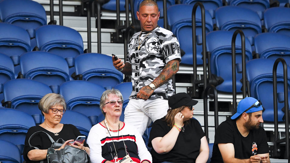 Toby Mitchell, pictured here during Naomi Osaka's clash with Caroline Garcia at the Australian Open.