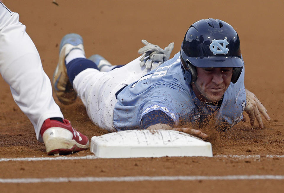 <p><strong> 7. North Carolina</strong><br>Top 2017-18 sports: women’s field hockey; men’s soccer; women’s lacrosse. Trajectory: Down. Tar Heels slid out of the Top Ten for the first time since 2014, finishing 13th, and this also was the first time since ’14 that UNC wasn’t the top ACC program. They didn’t score any points in men’s lacrosse for the first time since 2006. </p>