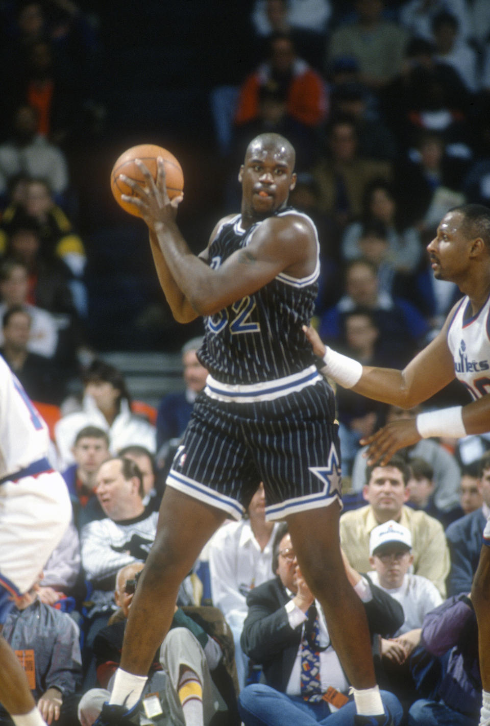 Shaquille O'Neal奧蘭多魔術隊32號球衣即將高掛。（NBA Photo by Focus on Sport/Getty Images）