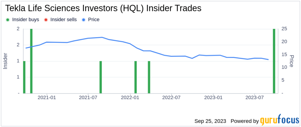 Insider Buying: President Daniel Omstead Acquires 10,096 Shares of Tekla Life Sciences Investors (HQL)