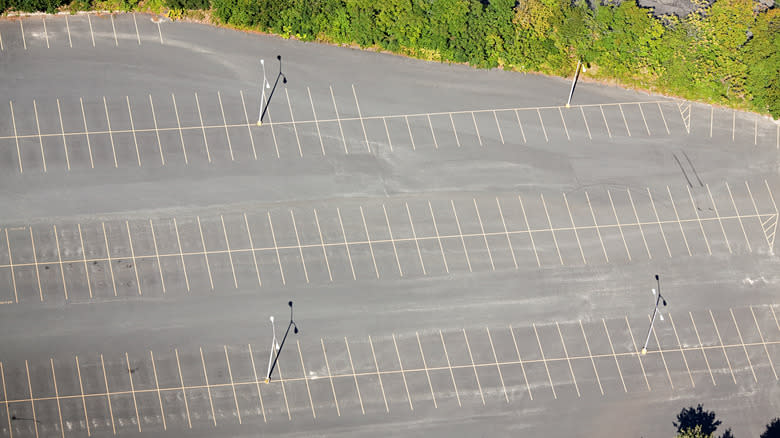 Empty parking lot