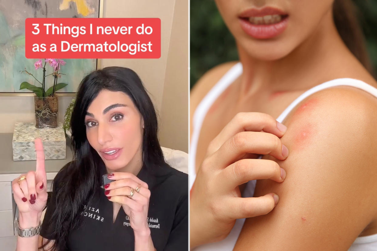 Dr. Azadeh Shirazi, a board-certified dermatologist based in Southern California, is sharing the three things she would never do to her skin or hair.