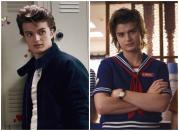 <p>Tampoco han cambiado demasiado Joe Keery ni su personaje, Steve, aunque este último es de los que más ha evolucionado en ‘Stranger Things’ y parece que nos tiene reservadas más sorpresas para la tercera temporada a juzgar por sus primeras imágenes. (Foto: Netflix). </p>