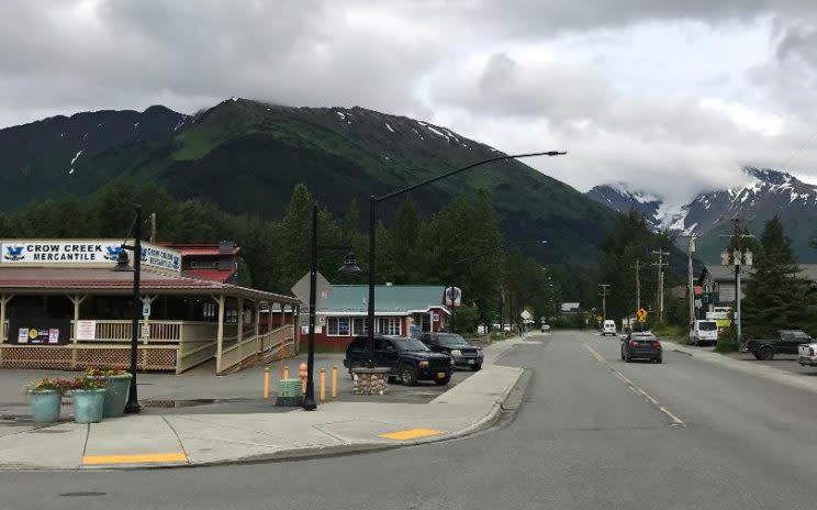 Girdwood, pictured here, is known for its skiing and scenic vistas. (Photo: Andrew Bahl/Yahoo News)