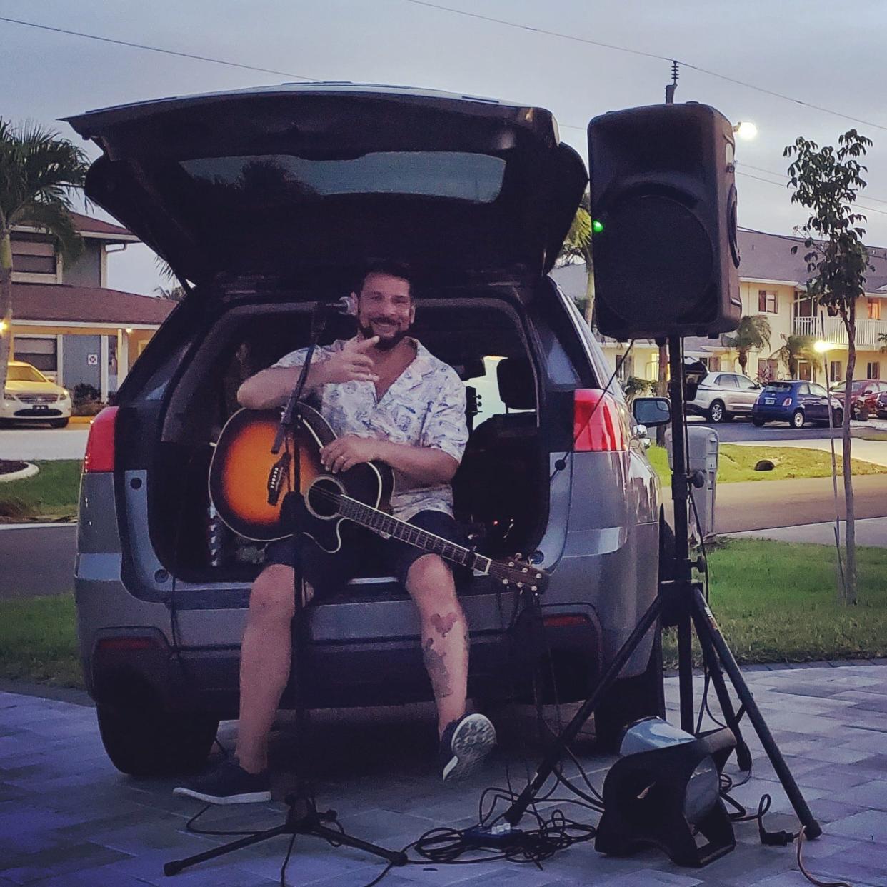 Musician Bob Tabarrini of Fort Myers brings the music to the people with his Live Music Delivery service.